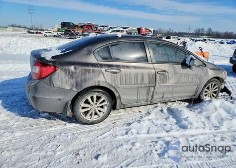 2012 Honda Civic Ex z USA, uszkodzony, nr VIN 19XFB2F89CE004069